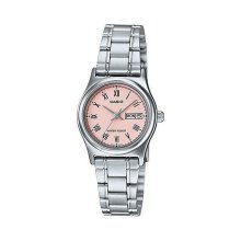 Casio Analog Day Date Display Pink Watch