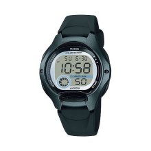 Casio Digital Round Grey Case Black Watch