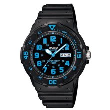 Casio Analog Rotating Bezel Blue Numbers Watch