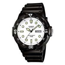 Casio Analog Rotating Bezel White Dial Watch