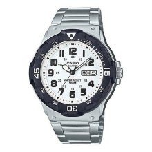 Casio Analog Metal Rotating Bezel Black Watch - MRW-200HD-7BVDF