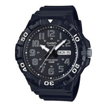 Casio Analog Rotating Bezel Black Dial Watch