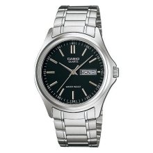 Casio Analog Day Date Black Dial Watch