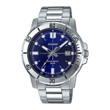 Casio Analog SS 50m Date Blue Dial Watch