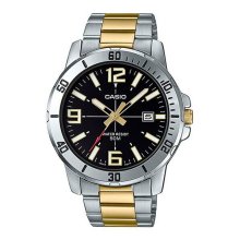 Casio Analog Two Tone 50m Date Watch