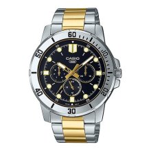 Casio Analog Two Tone MHand Black Watch