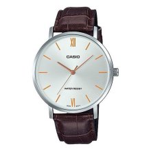 Casio Analog Brown Leather Watch