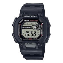 Casio Digital Black Case Dual T Watch - W-737H-1AVDF