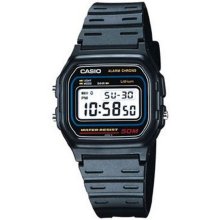 Casio Digital Square Black Case Black Watch