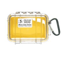 Pelican 1010 Case W/Liner -Wi -Yellow Clear