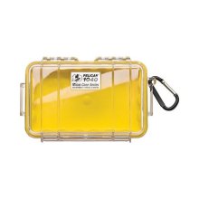 PELICAN 1040 CASE W/LINER -WI-YELLOW CLEAR