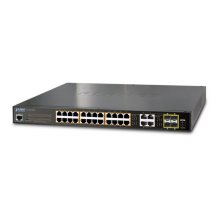 Planet IPv6/IPv4, 24-Port Managed 802.3at POE+ Gigabit Ethernet Switch + 4-Port Gigabit Combo TP