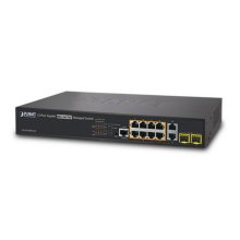 Planet IPv4/IPv6, 8-Port Managed 802.3at POE+ Gigabit Ethernet Switch + 2-Port 10/100/1000Mbps R