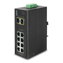Planet IP30 Industrial 8* 1000TP + 2* 100/1000F SFP Full Managed Ethernet Switch (-40 to 75 degr
