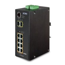 Planet IP30 L2/L4 SNMP Manageable 8-Port Gigabit POE(Af) Switch + 2-Port Gigabit SFP Industrial