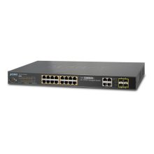 Planet IPv6 Managed 16-Port 802.3at PoE Gigabit Ethernet Switch + 4-Port SFP (230W)