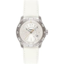 Traser Ladytime Silver Steel Silicone Strap Watch