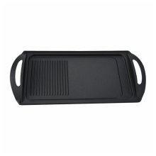Totai 40.3X23.2cm Cast Iron Griddle (1/2 Ribbed-1/2 Smooth)