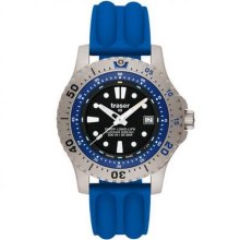 Traser Diver Long Life Blue Silicone Watch