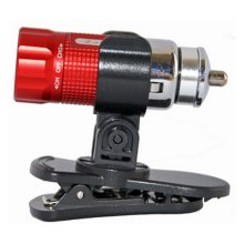 Zartek 12v rech. mini LED torch, 35 lm, with magnetic clip, Avail in Black or Red