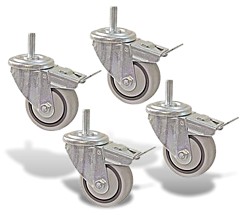 3" Dual-Locking Casters (Set of 4)