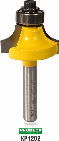 Corner ound or round-over router bit sample